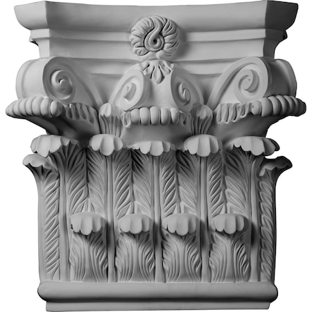 25 1/4W X 24 5/8H X 8 1/4P Corinthian Capital (Fits Pilasters Up To 19 1/8W X 2 3/4D)